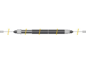 MGA KC4065 trosas, stovėjimo stabdys 
 Stabdžių sistema -> Valdymo svirtys/trosai