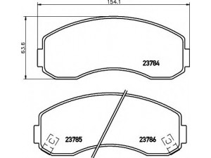 HELLA 8DB 355 010-131 stabdžių trinkelių rinkinys, diskinis stabdys 
 Techninės priežiūros dalys -> Papildomas remontas
0K60A3328Z, 0K60A3328ZA, RB913311261