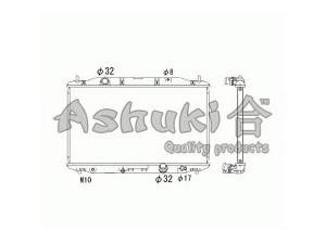 ASHUKI H551-25 radiatorius, variklio aušinimas 
 Aušinimo sistema -> Radiatorius/alyvos aušintuvas -> Radiatorius/dalys
19010-RSR-E01
