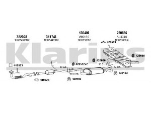 KLARIUS 940599E išmetimo sistema