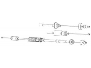 CEF RT01173 sankabos trosas 
 Dviratė transporto priemonės -> Kabeliai ir tachometro velenaai -> Sankabos trosas
7700413205, 7700413206, 7700840014