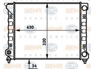 HELLA 8MK 376 718-074 radiatorius, variklio aušinimas 
 Aušinimo sistema -> Radiatorius/alyvos aušintuvas -> Radiatorius/dalys
353 121 253 AA, 353 121 253 T, 353 121 253 AA
