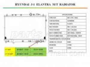 PARTS-MALL PXNDA-015 radiatorius, variklio aušinimas 
 Aušinimo sistema -> Radiatorius/alyvos aušintuvas -> Radiatorius/dalys
2531028050
