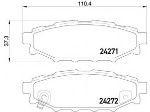 BREMBO P 78 020 stabdžių trinkelių rinkinys, diskinis stabdys 
 Techninės priežiūros dalys -> Papildomas remontas
26696AG010, 26696AG030, 26696AG031
