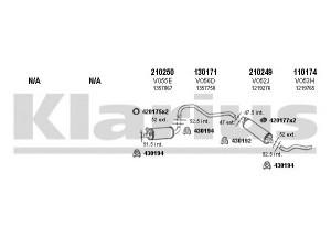 KLARIUS 960178E išmetimo sistema 
 Išmetimo sistema -> Išmetimo sistema, visa