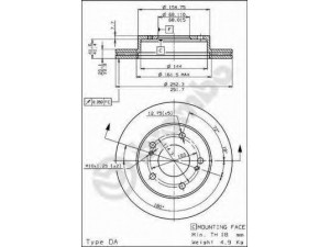 BREMBO 09.5281.20 stabdžių diskas
4020667F00