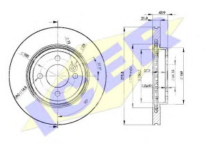 ICER 78BD2891-2 stabdžių diskas 
 Dviratė transporto priemonės -> Stabdžių sistema -> Stabdžių diskai / priedai
34 11 1 502 891, 34 11 6 774 984