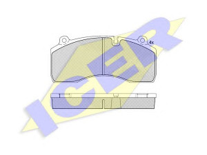ICER 151977 stabdžių trinkelių rinkinys, diskinis stabdys 
 Techninės priežiūros dalys -> Papildomas remontas
93327, 2 078 078 8, 2 084 490 3