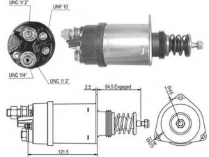 MAGNETI MARELLI 940113050505 solenoidinis jungiklis, starteris
