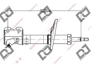 DJ PARTS DS1018GS amortizatorius 
 Pakaba -> Amortizatorius
4851019425, 4851019715, 485101A100