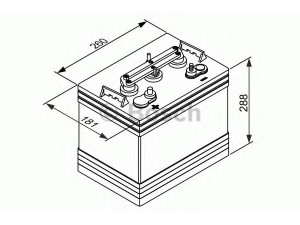 BOSCH 0 092 L50 G40 akumuliatorius