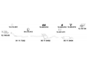 EBERSPÄCHER 12_1019 išmetimo sistema 
 Išmetimo sistema -> Išmetimo sistema, visa