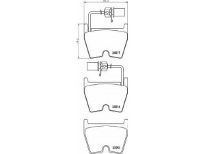 BREMBO P 85 132 stabdžių trinkelių rinkinys, diskinis stabdys 
 Techninės priežiūros dalys -> Papildomas remontas
8E0698151Q, 8E0698151Q 