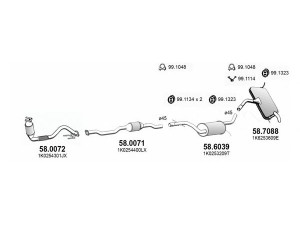 ASSO ART3879 išmetimo sistema 
 Išmetimo sistema -> Išmetimo sistema, visa