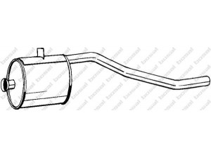 BOSAL 176-479 priekinis duslintuvas 
 Išmetimo sistema -> Duslintuvas
601 490 22 19