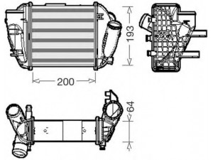 CTR 1231007 tarpinis suslėgto oro aušintuvas, kompresorius
8E0145805P