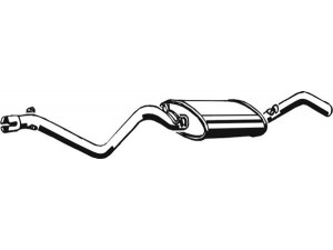 ASMET 03.006 galinis duslintuvas 
 Išmetimo sistema -> Duslintuvas
165 253 609 BE, 165253609, 165253609S