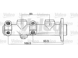 VALEO 350628 pagrindinis cilindras, stabdžiai 
 Stabdžių sistema -> Pagrindinis stabdžių cilindras
7700666324, 7700718329, 7701349545
