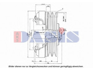 AKS DASIS 851152N magnetinė sankaba, oro kondicionieriaus kompresorius