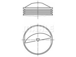 PERFECT CIRCLE 56 09348 0 stūmoklis 
 Variklis -> Cilindrai/stūmokliai
930 103 04 203, 930 103 04 205