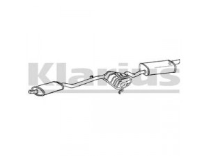 KLARIUS 270390 galinis duslintuvas 
 Išmetimo sistema -> Duslintuvas
60625430, 60629601, 60625430, 60629601