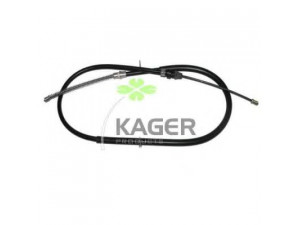 KAGER 19-1642 trosas, stovėjimo stabdys 
 Stabdžių sistema -> Valdymo svirtys/trosai
3640000QAA, 7700311217