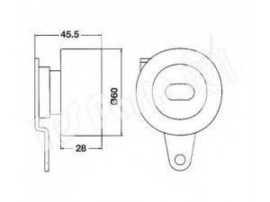 IPS Parts ITB-6411 įtempiklis, paskirstymo diržas
14510-PG6-013
