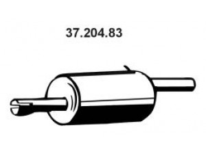 EBERSPÄCHER 37.204.83 galinis duslintuvas 
 Išmetimo sistema -> Duslintuvas
6001549416, 6001549416