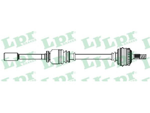 LPR DS52241 kardaninis velenas 
 Ratų pavara -> Kardaninis velenas
7711134780, 8200035673, 7711134780