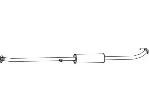 FENNO P2761 vidurinis duslintuvas 
 Išmetimo sistema -> Duslintuvas
18220-SWW-E01