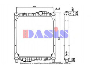 AKS DASIS 260010T radiatorius, variklio aušinimas
81061016418, 81061016450