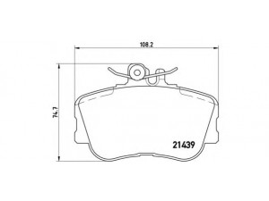 BREMBO P 06 017 stabdžių trinkelių rinkinys, diskinis stabdys 
 Techninės priežiūros dalys -> Papildomas remontas
0024202120, 002420212005, 0024202220