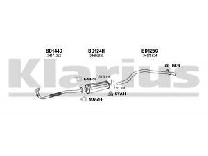 KLARIUS 400174U išmetimo sistema