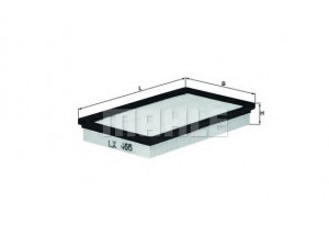 KNECHT LX 466 oro filtras 
 Filtrai -> Oro filtras
5970860, 7524505, 7532945, 5016997