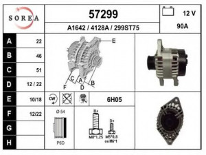 EAI 57299 kintamosios srovės generatorius
51727338, 51859058