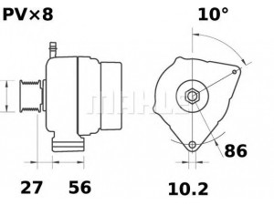 MAHLE ORIGINAL MG 108 kintamosios srovės generatorius
77 00 048 828, 77 00 048 828