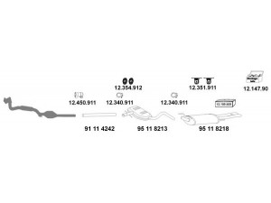 EBERSPÄCHER 12_432 išmetimo sistema 
 Išmetimo sistema -> Išmetimo sistema, visa