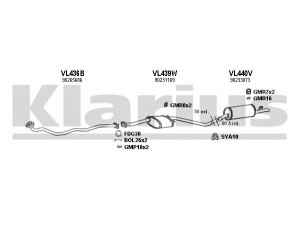 KLARIUS 390721U išmetimo sistema 
 Išmetimo sistema -> Išmetimo sistema, visa