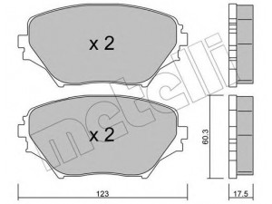 METELLI 22-0430-0 stabdžių trinkelių rinkinys, diskinis stabdys 
 Techninės priežiūros dalys -> Papildomas remontas
04465-42070, 04465-42071, 04465-42080