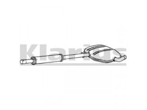 KLARIUS SE68E vidurinis duslintuvas 
 Išmetimo sistema -> Duslintuvas
1L0253409R, 1L0253409R, 1L0253409R