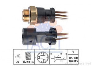 FACET 7.5668 temperatūros jungiklis, radiatoriaus ventiliatorius 
 Aušinimo sistema -> Siuntimo blokas, aušinimo skysčio temperatūra
18 46 201, 90 482 428, 90482428