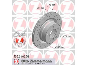 ZIMMERMANN 150.3462.52 stabdžių diskas 
 Stabdžių sistema -> Diskinis stabdys -> Stabdžių diskas
3421 6 778 051, 3421 6 855 005