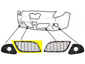 VAN WEZEL 0113596 ventiliacijos grotelės, buferis 
 Kėbulas -> Kėbulo dalys/ sparnas/buferis -> Priekinis aerodinaminio pasipriešinimo sumažinimas/grotelės
156090413