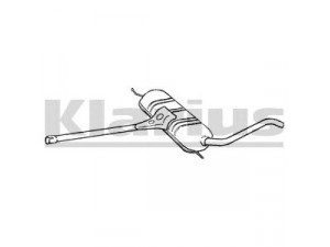 KLARIUS AU315X vidurinis duslintuvas 
 Išmetimo sistema -> Duslintuvas
8D0253409BQ, 8D0253409BQ