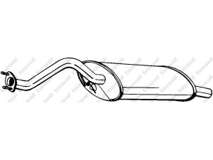 BOSAL 115-505 galinis duslintuvas 
 Išmetimo sistema -> Duslintuvas
GEX-33759, WCG-000140, WCG-000141