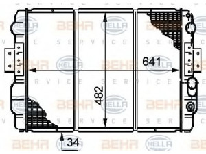 HELLA 8MK 376 720-361 radiatorius, variklio aušinimas 
 Aušinimo sistema -> Radiatorius/alyvos aušintuvas -> Radiatorius/dalys
9382 4070