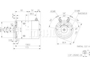 MAHLE ORIGINAL MM 182 elektrovariklis