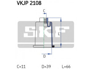 SKF VKJP 2108 gofruotoji membrana, vairavimas 
 Vairavimas -> Gofruotoji membrana/sandarinimai