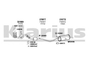 KLARIUS 630740E išmetimo sistema 
 Išmetimo sistema -> Išmetimo sistema, visa