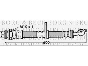 BORG & BECK BBH7245 stabdžių žarnelė 
 Stabdžių sistema -> Stabdžių žarnelės
9094702C54